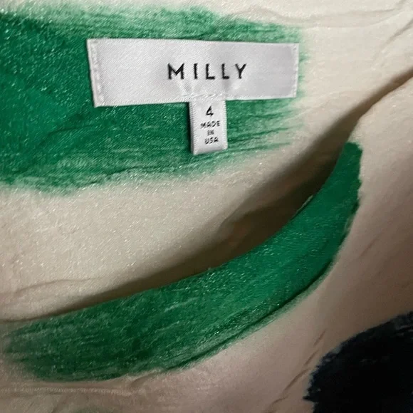 Milly Brushstroke textured metallic Skirt - Picture 6 of 7